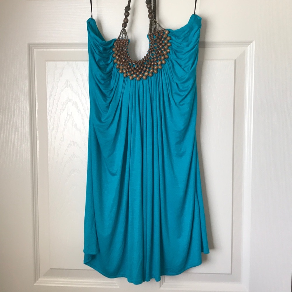 Beaded Halter Blouse